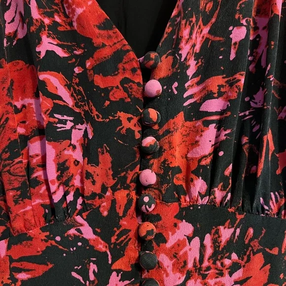 Kooples Mid Length Multi Color Button Down Side zip Size 2 (Medium) - Picture 9 of 10